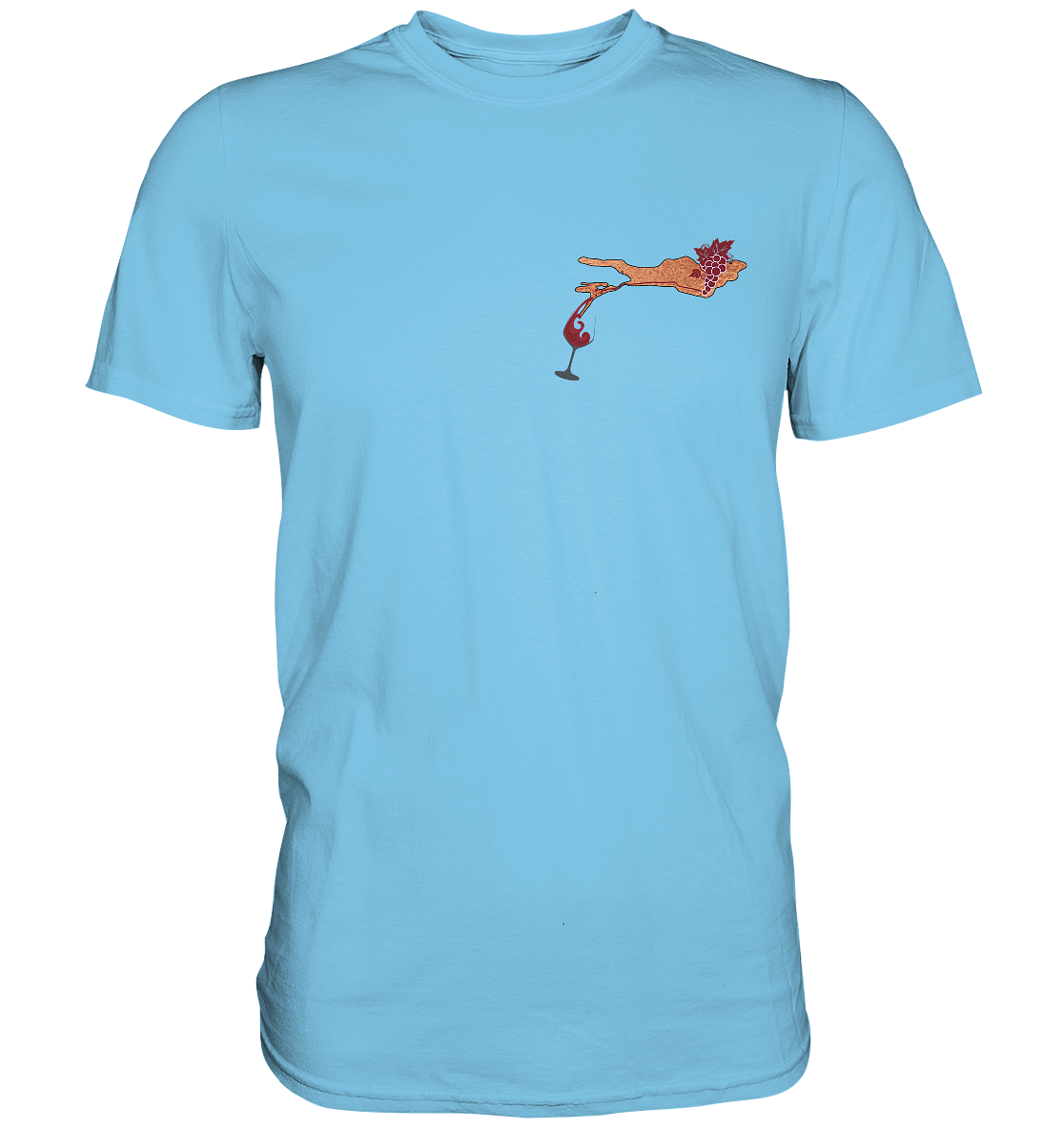 Lake Constance Wine Glass Men's T-Shirt