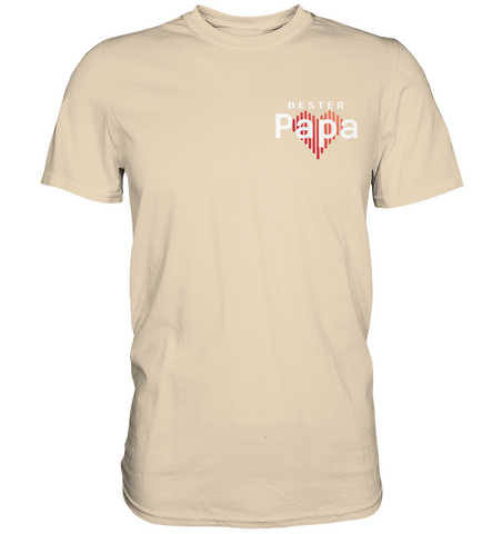 Bester Papa mit Herz - Premium Shirt