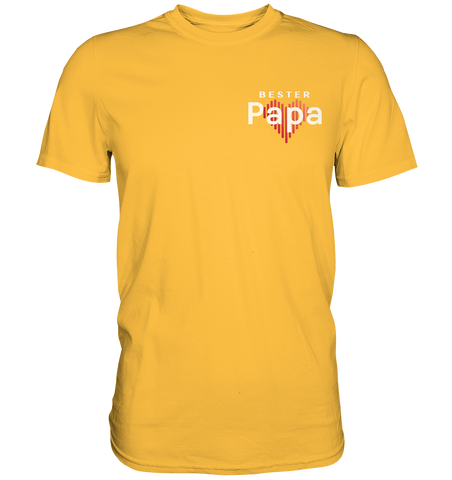 Bester Papa mit Herz - Premium Shirt