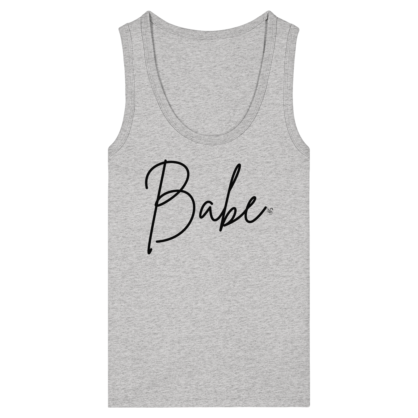 Babe Black Tank Top Women - Women's Organic Fitted Tank Top