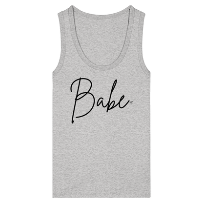 Babe Black Tank Top Women - Women's Organic Fitted Tank Top