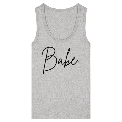 Babe schwarz Tank Top Damen - Womens Organic Fitted Tank Top