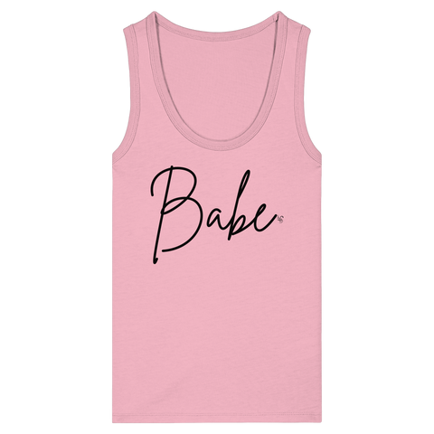 Babe schwarz Tank Top Damen - Womens Organic Fitted Tank Top