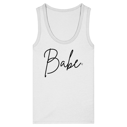 Babe Black Tank Top Women - Women's Organic Fitted Tank Top