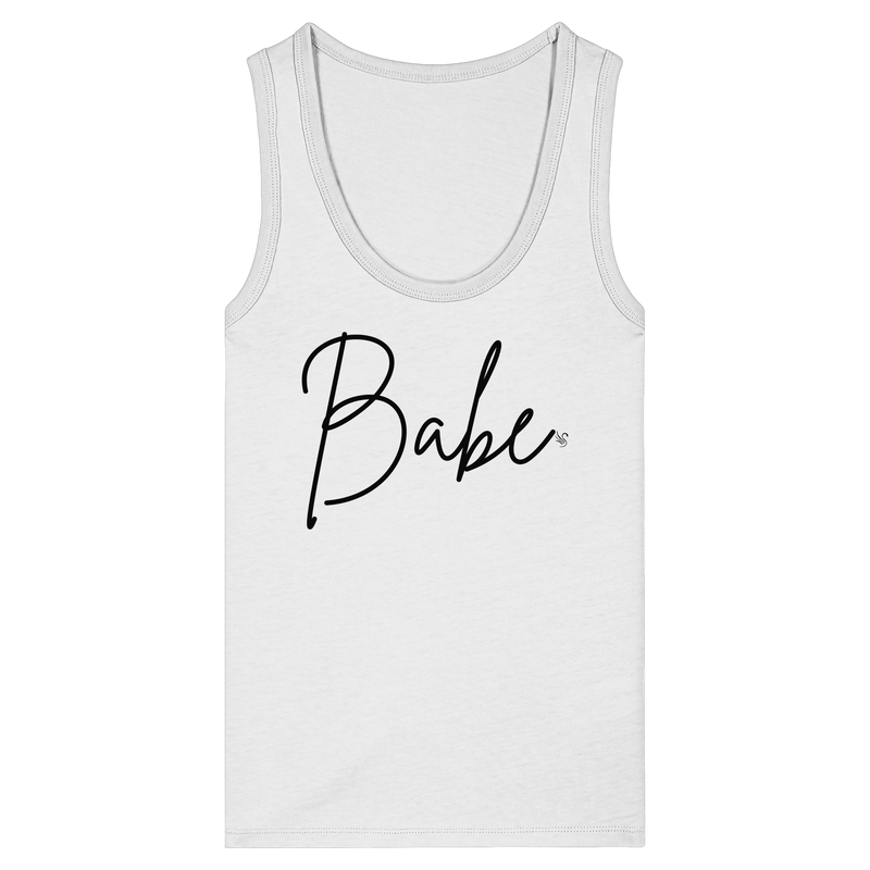 Babe Black Tank Top Women - Women's Organic Fitted Tank Top