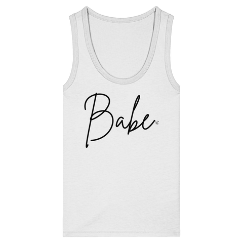 Babe schwarz Tank Top Damen - Womens Organic Fitted Tank Top