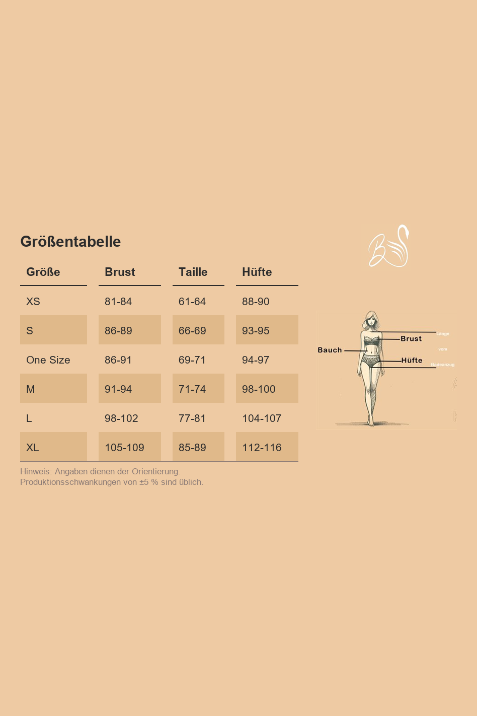 Größentabelle