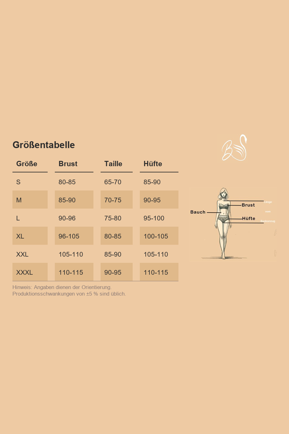 Größentabelle