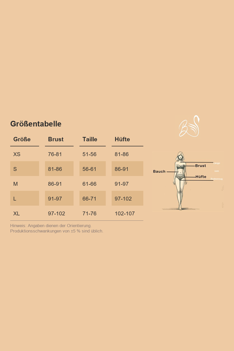 Größentabelle