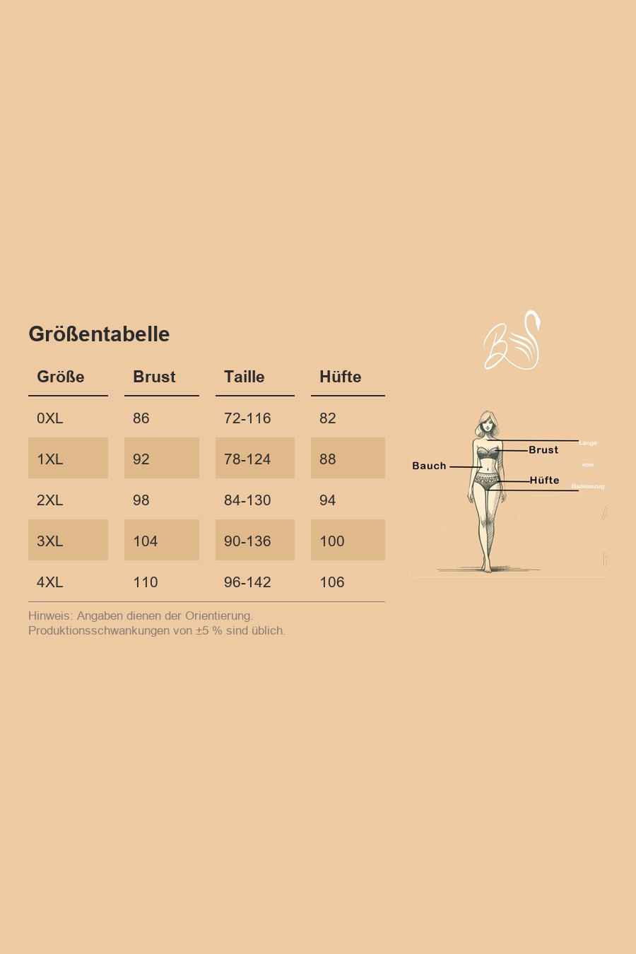 Größentabelle