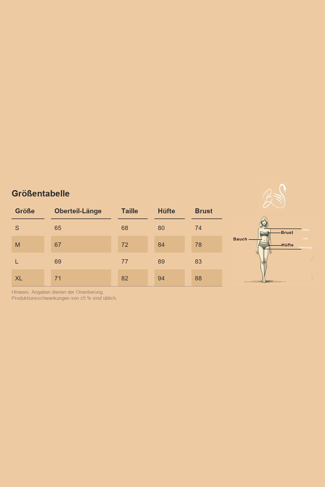 Größentabelle