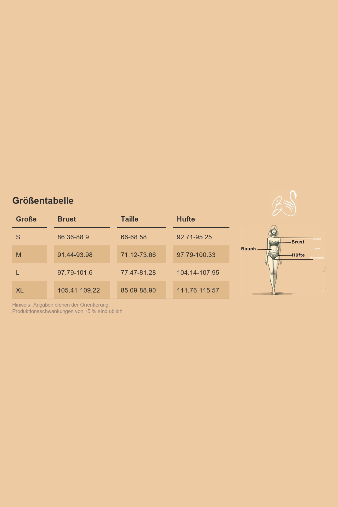 Größentabelle