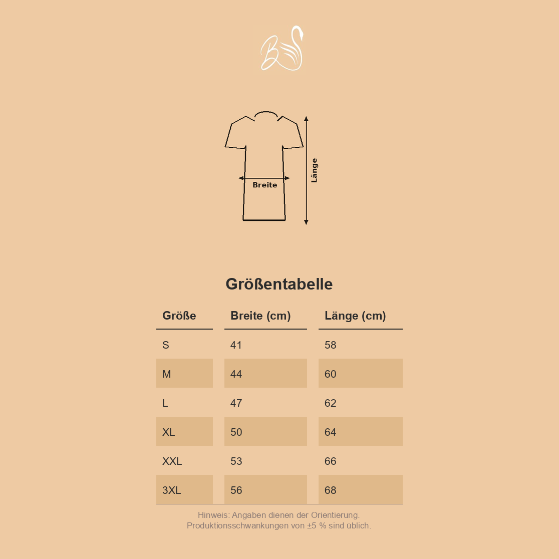Größentabelle