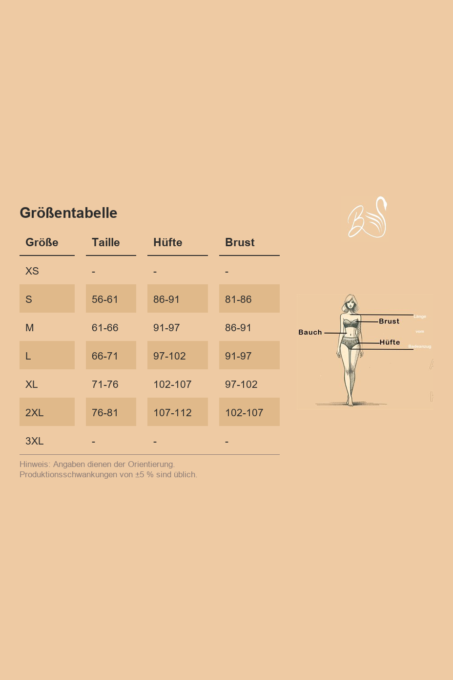 Größentabelle