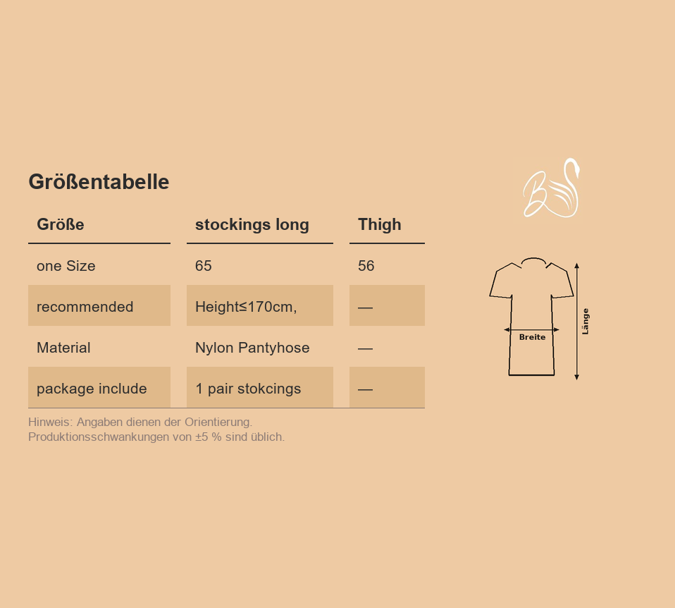 Größentabelle