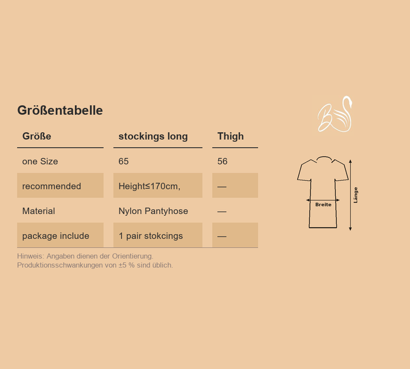 Größentabelle