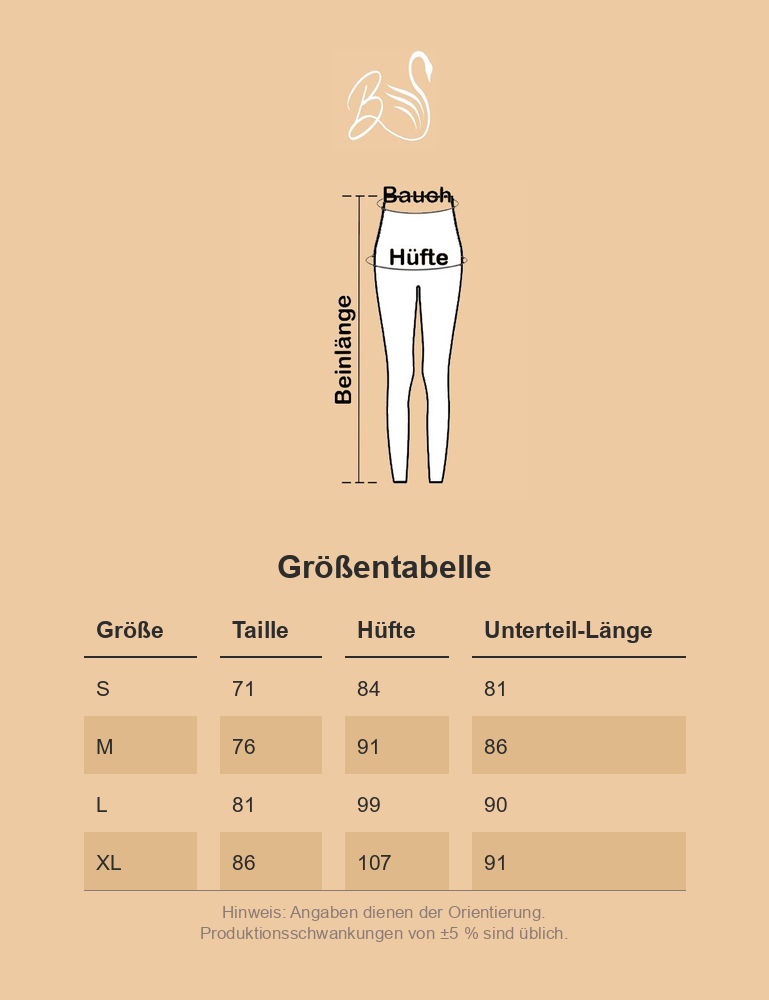 Größentabelle