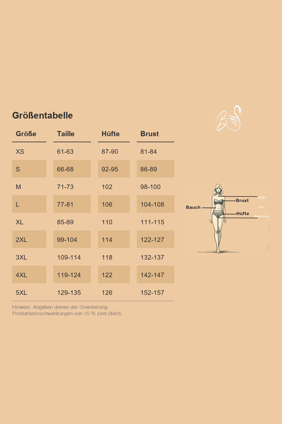 Größentabelle