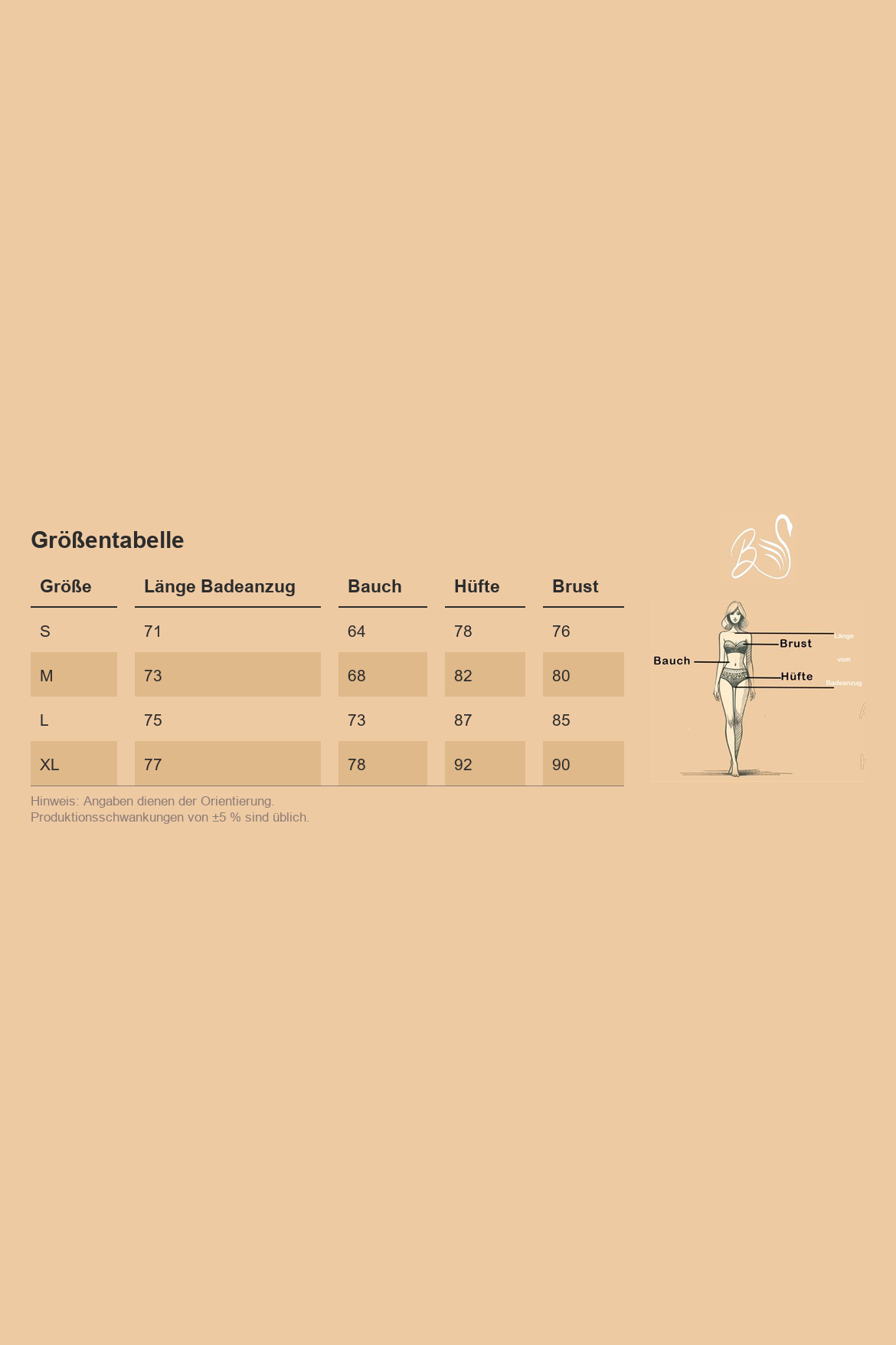 Größentabelle