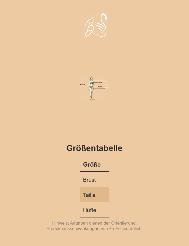 Größentabelle