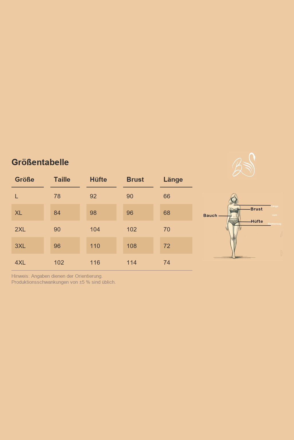 Größentabelle
