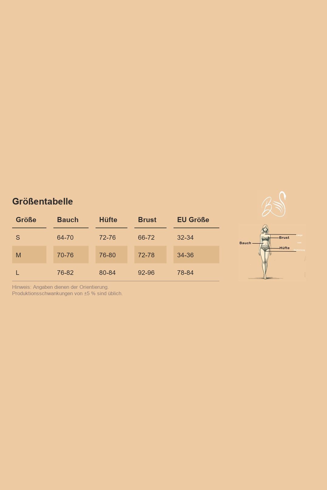 Größentabelle