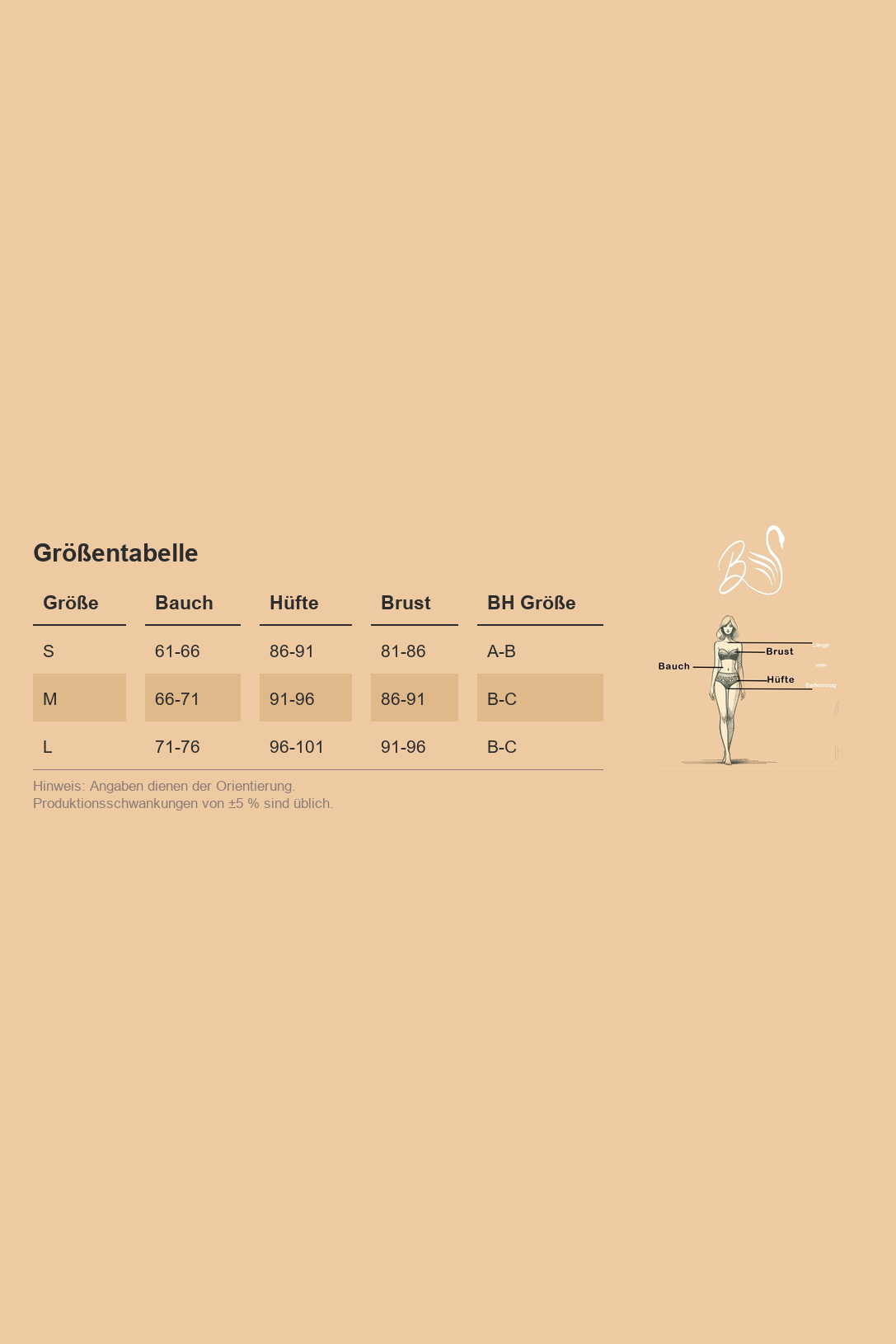 Größentabelle