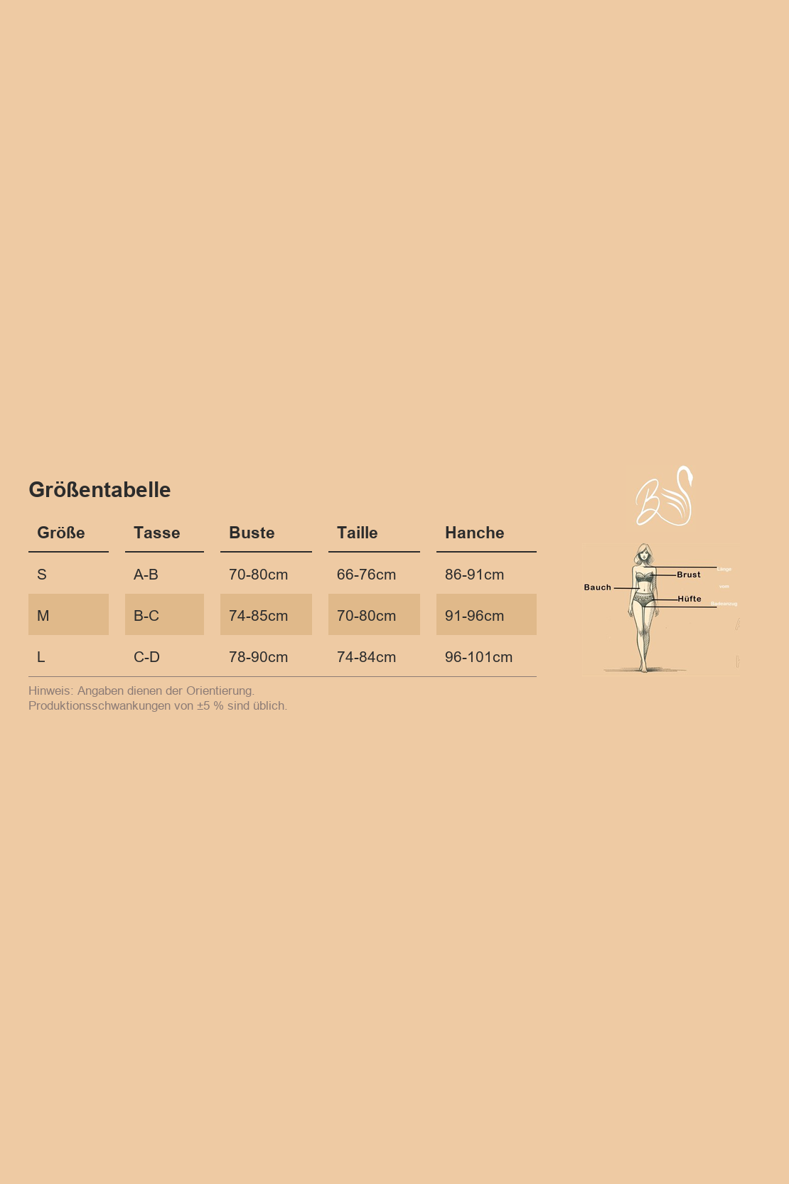 Größentabelle