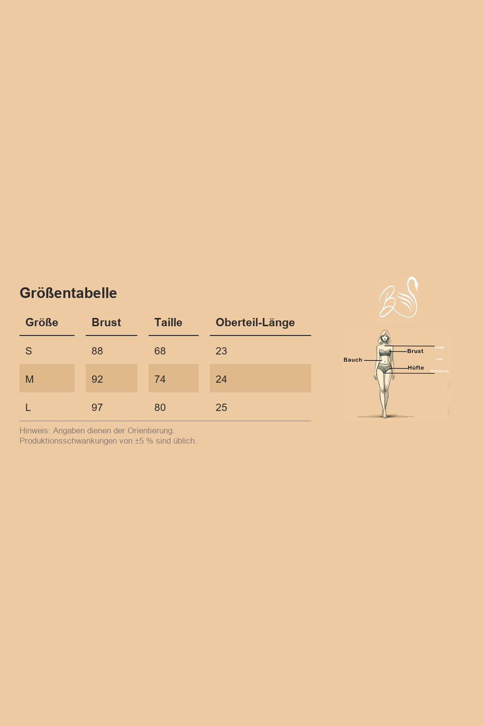 Größentabelle