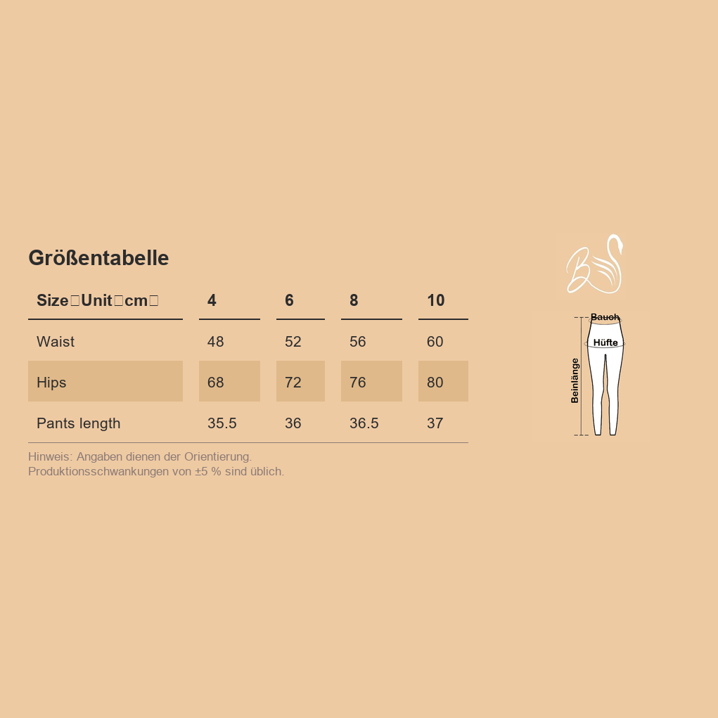 Größentabelle
