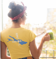 Rückseite Heimatsee Bodensee T Shirt Damen