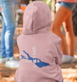 Rückseite Heimatsee Bodensee Hoodie Kinder