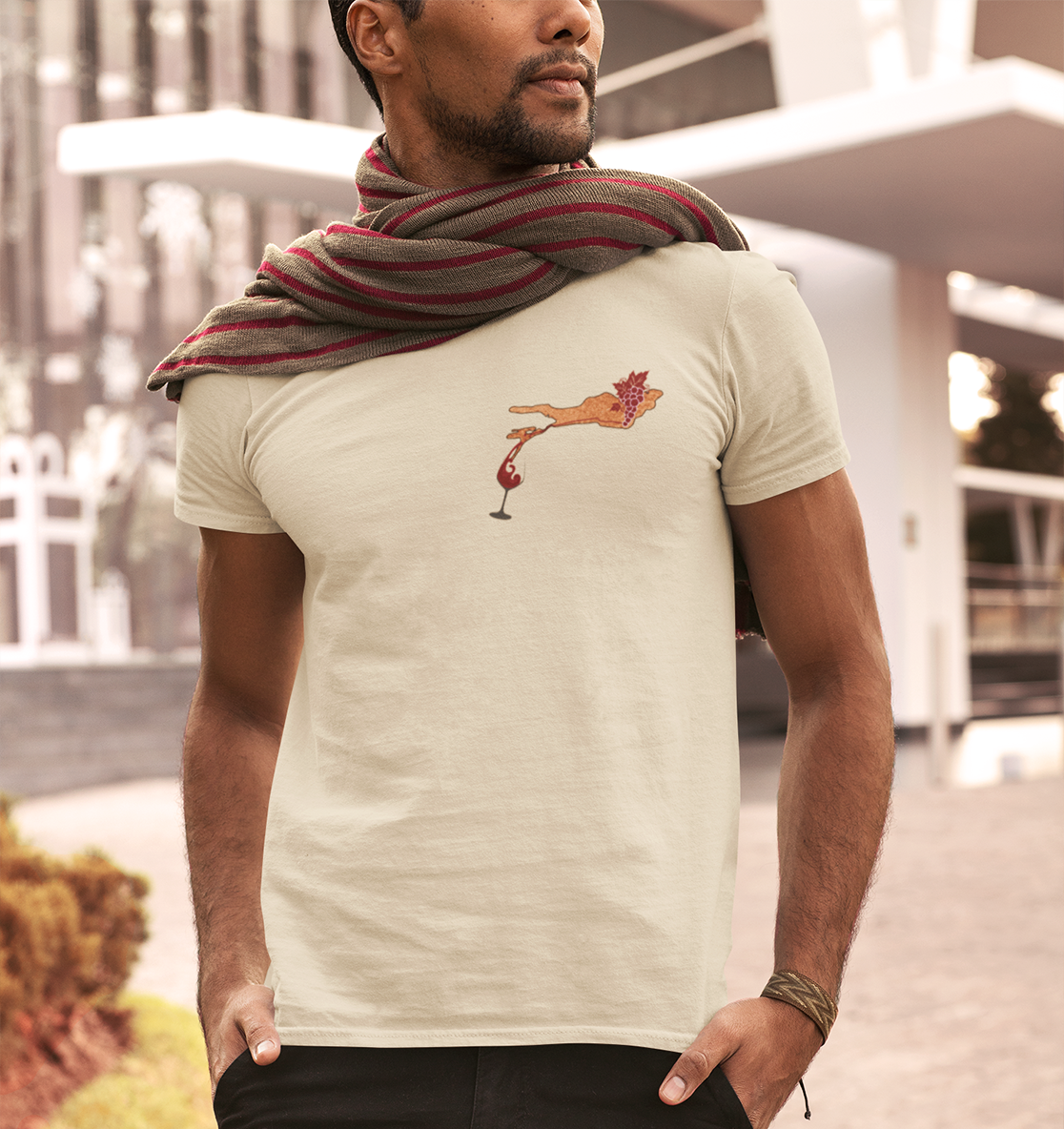 Wine Minimal Men's T-Shirt