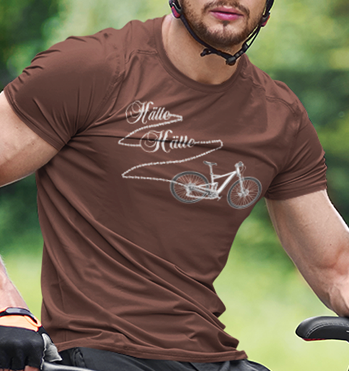 Bicycle chain T-shirt men