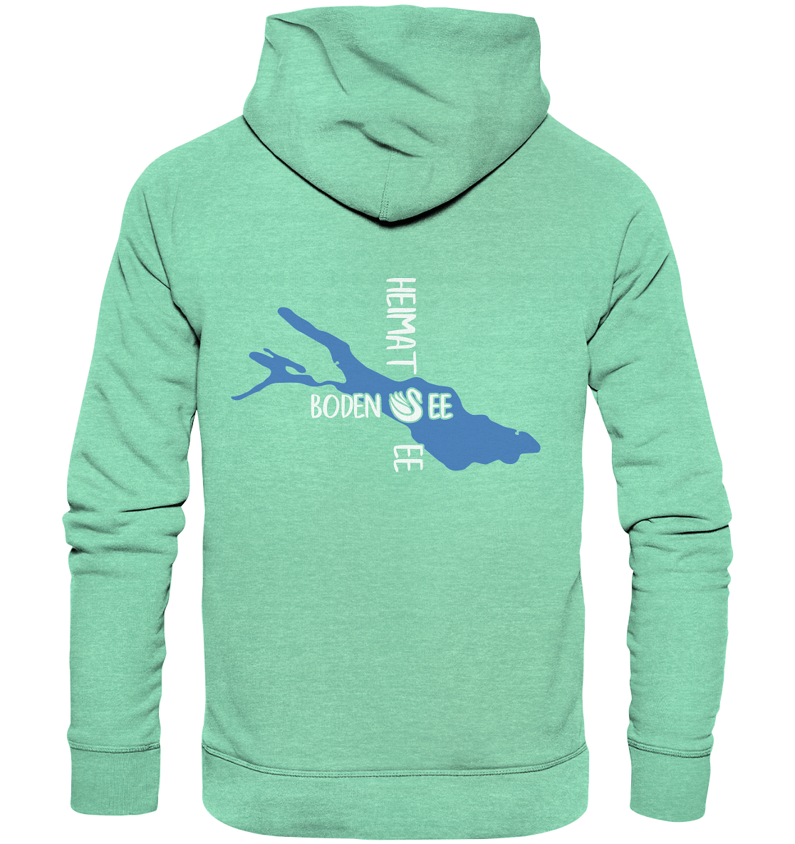 Rückseite Heimatsee Bodensee Hoodie
