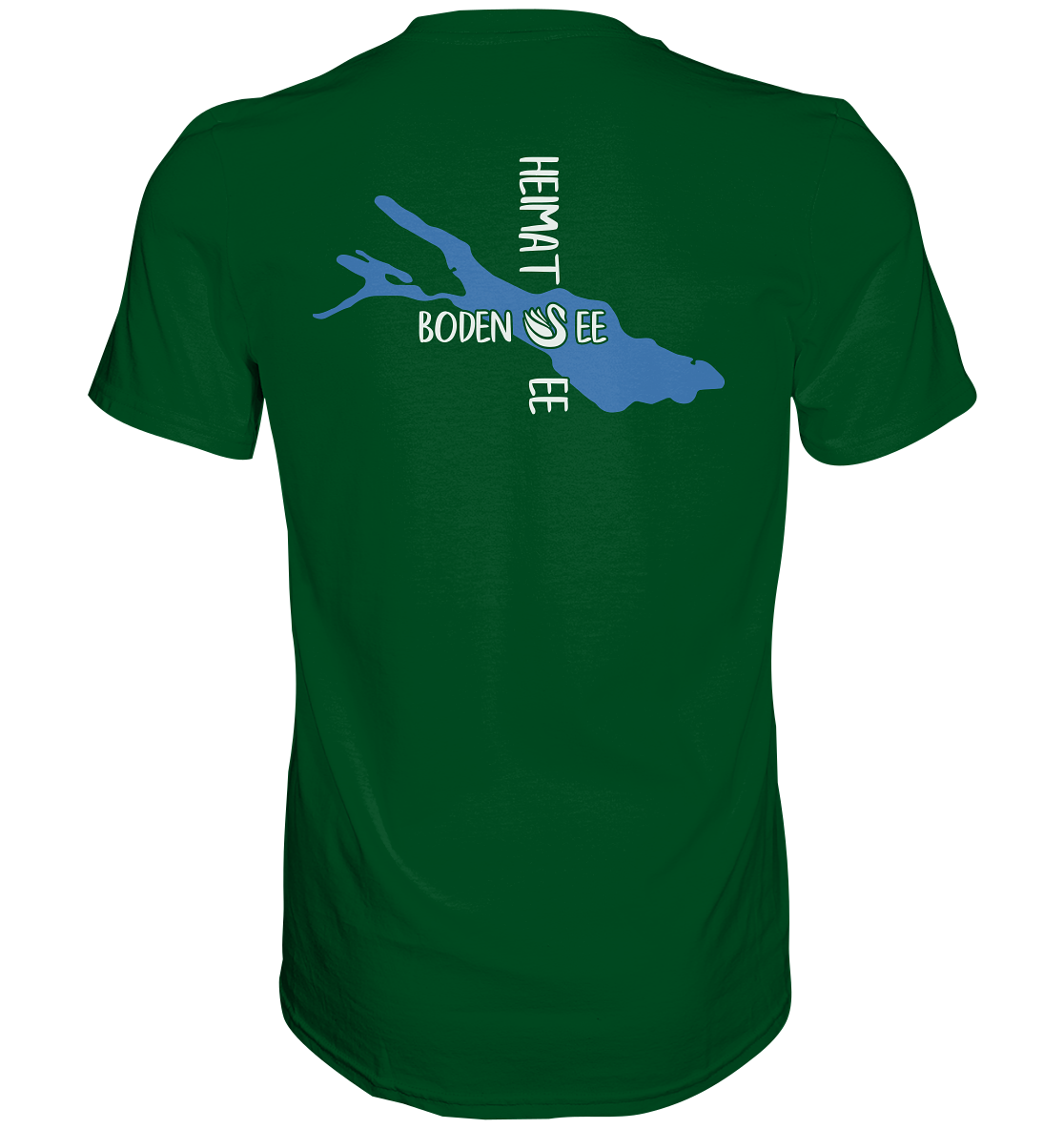 Rückseite Heimatsee Bodensee T Shirt Herren