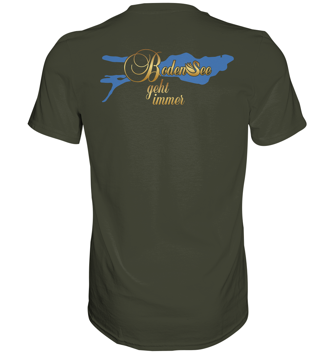 rückseite schwann gold tshirt damen - Premium Shirt