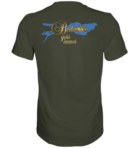 rückseite schwann gold tshirt damen - Premium Shirt