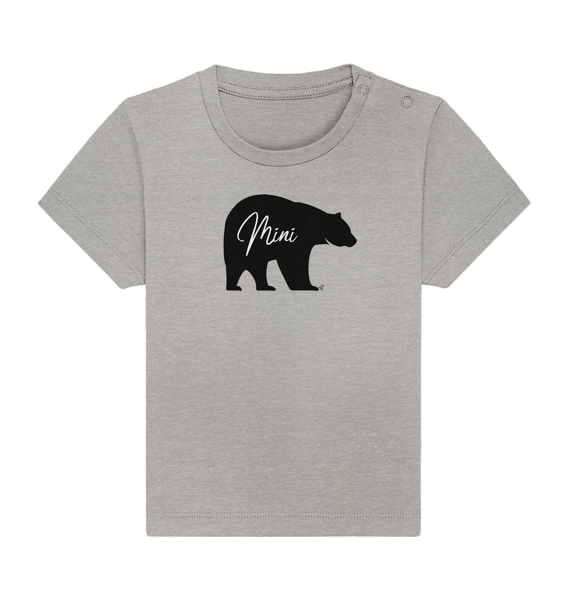 mini bear black - Baby Organic Shirt