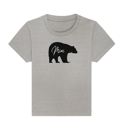 mini bear black - Baby Organic Shirt
