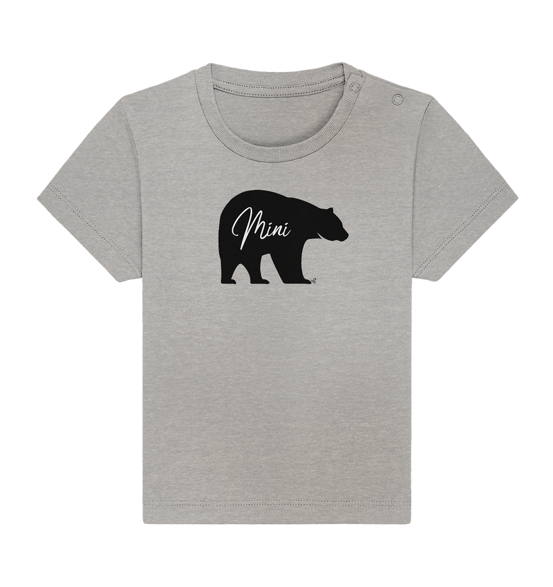 mini bear black - Baby Organic Shirt
