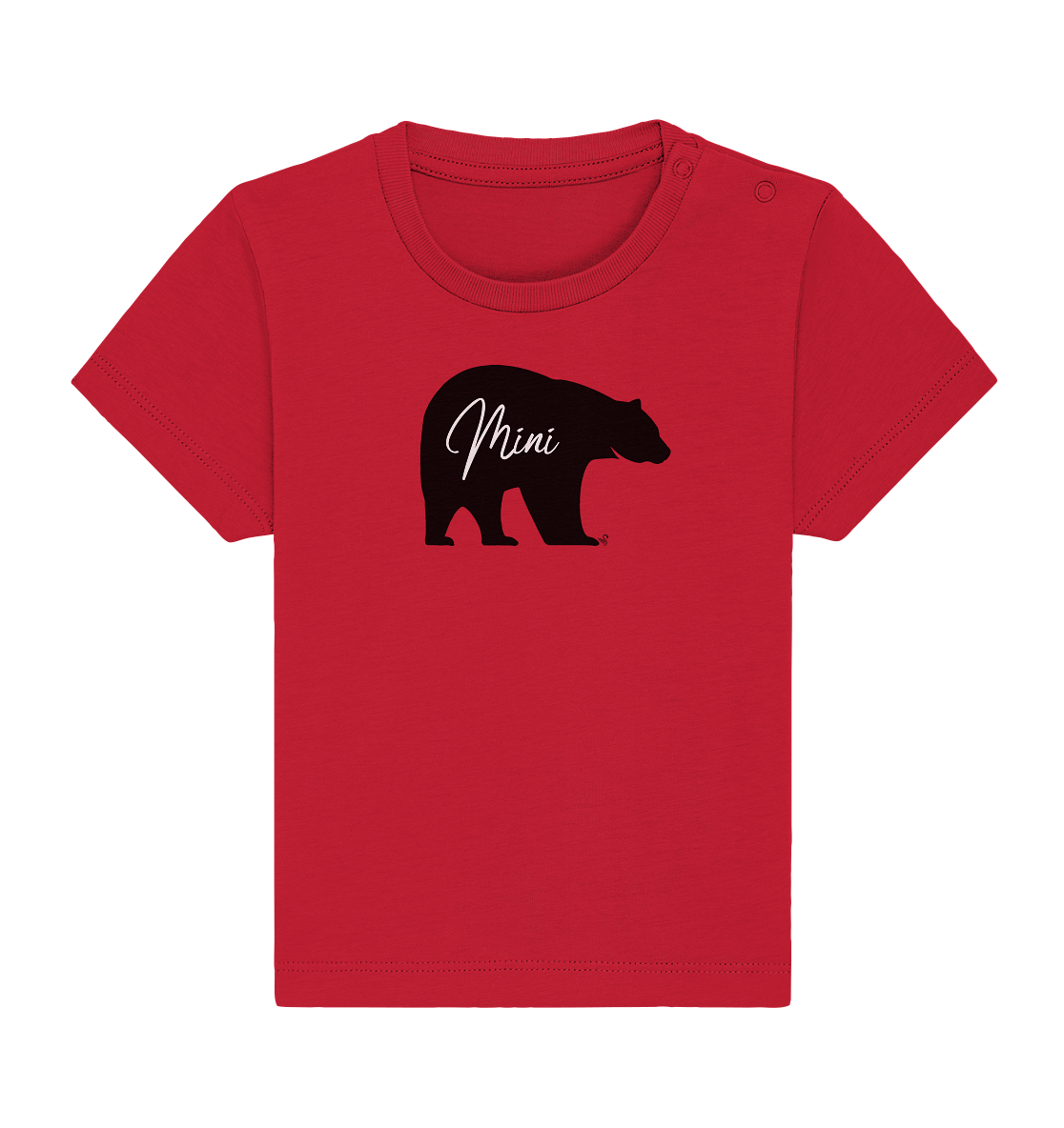 mini bear black - Baby Organic Shirt