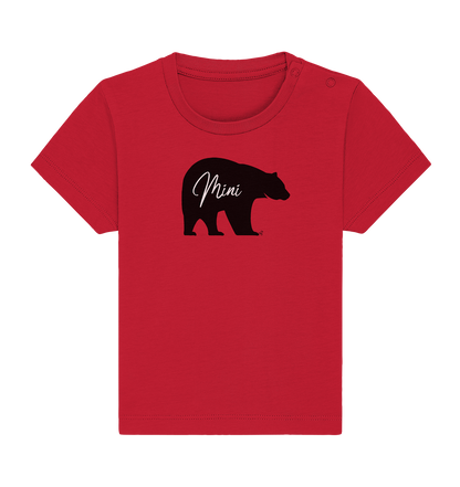 mini bear black - Baby Organic Shirt