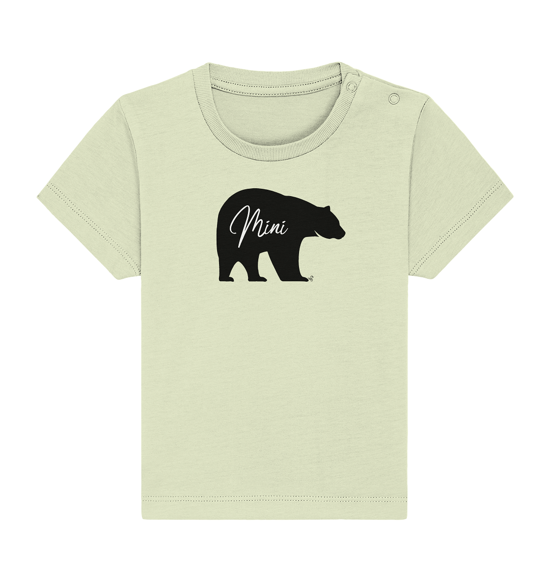 mini bear black - Baby Organic Shirt