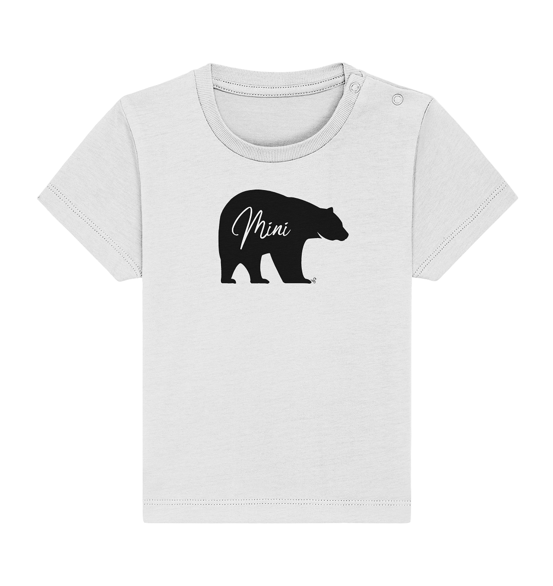 mini bear black - Baby Organic Shirt
