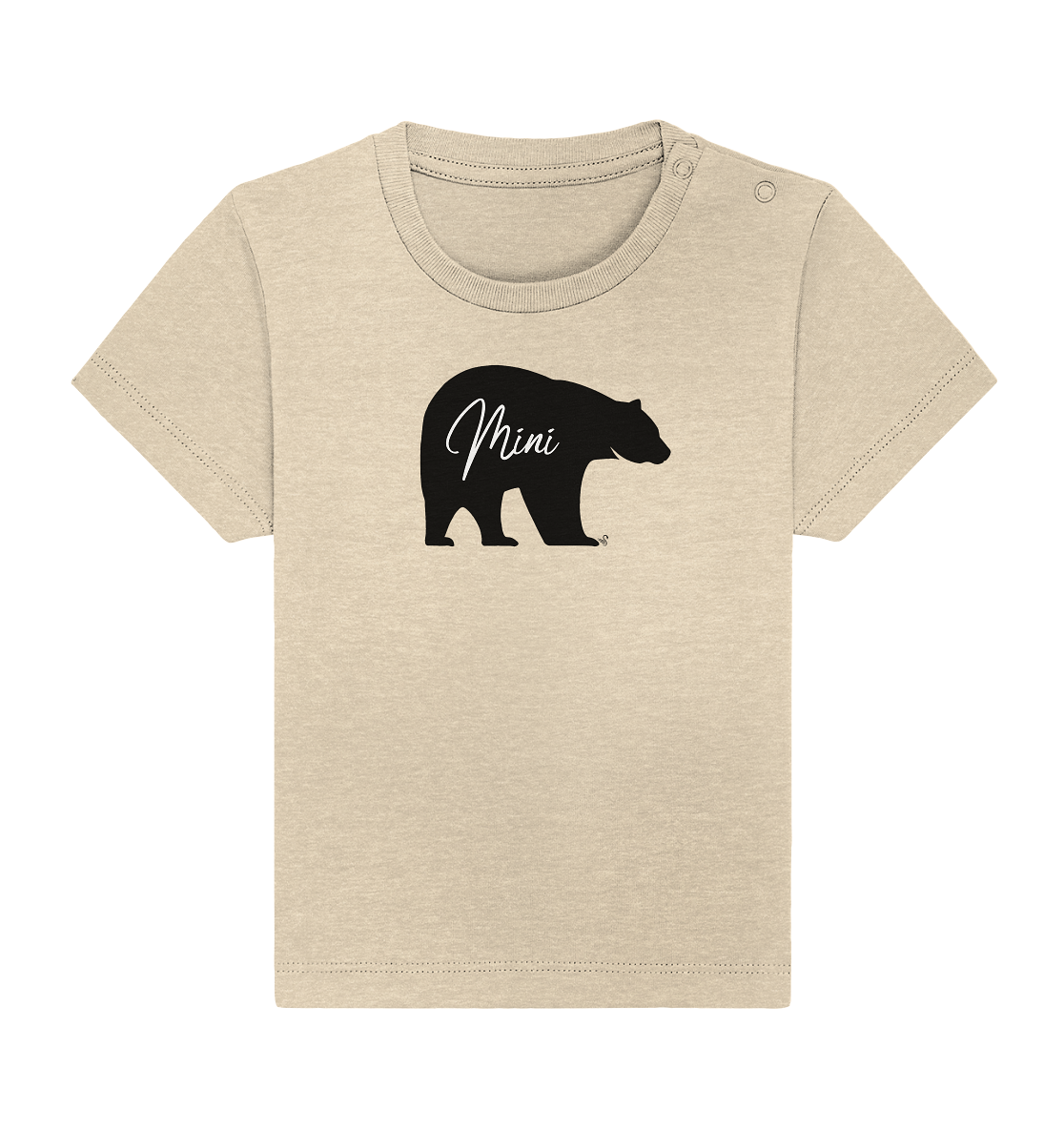 mini bear black - Baby Organic Shirt