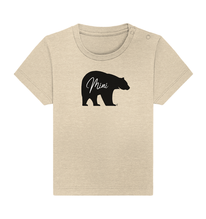 mini bear black - Baby Organic Shirt