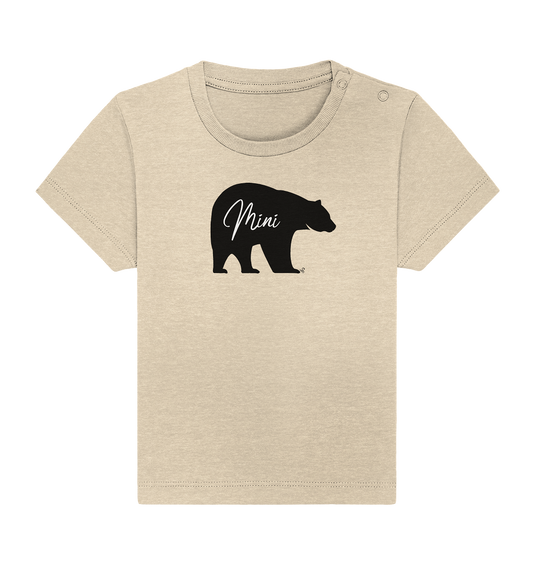 mini bear black - Baby Organic Shirt