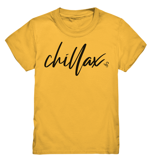 chillax Kinder T-Shirt gelb