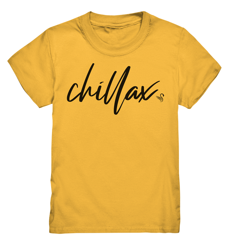 chillax Kinder T-Shirt gelb